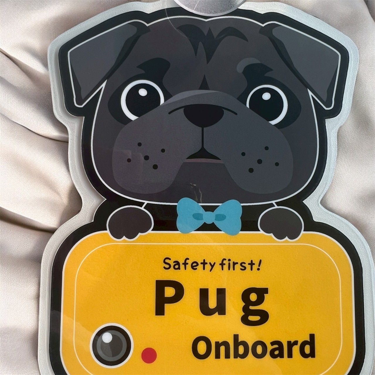 吸盤付きステッカー『パグ』
