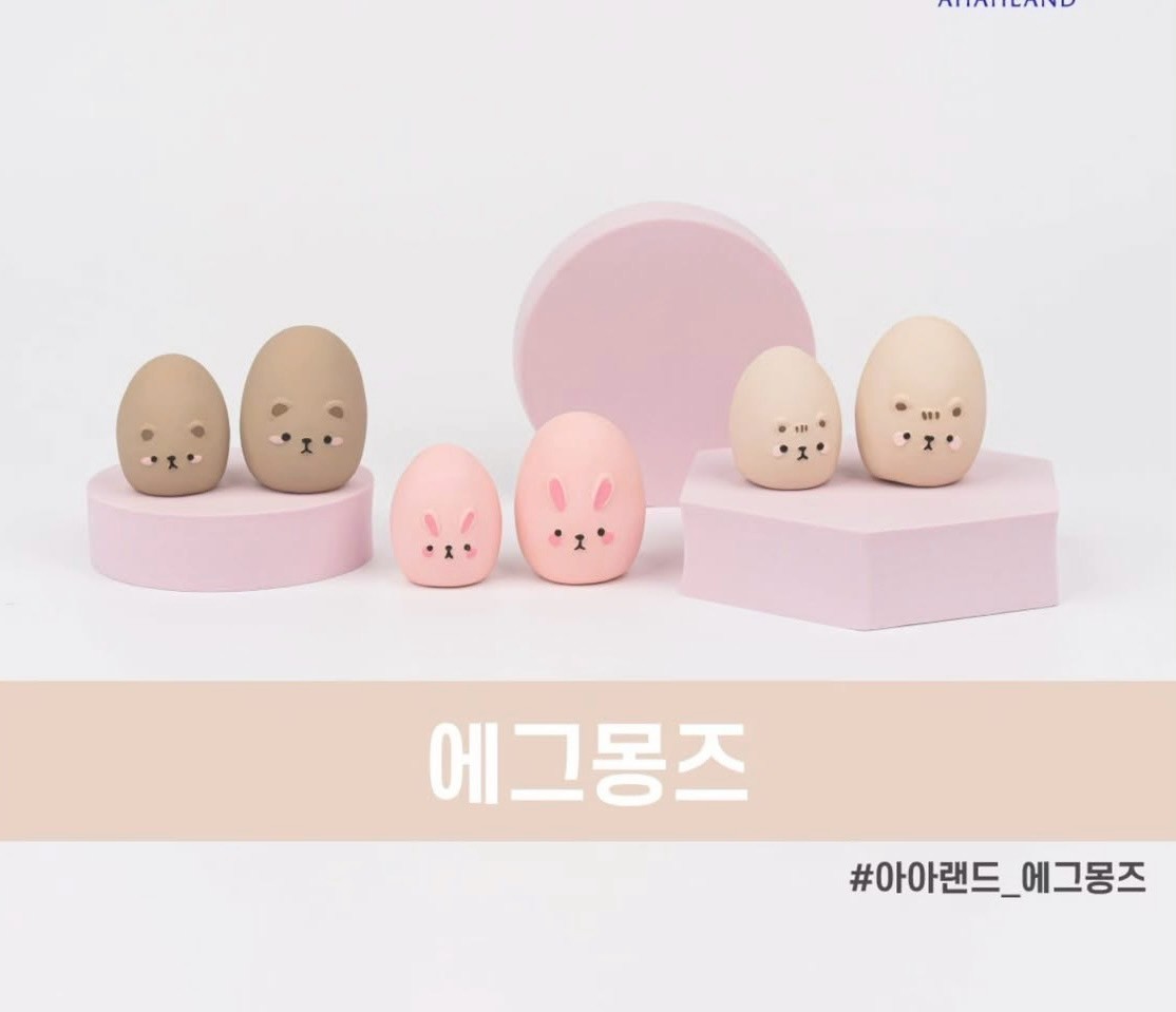 韓国で大人気　AhAh land エッグモンズラテックス　【親子2個セット】