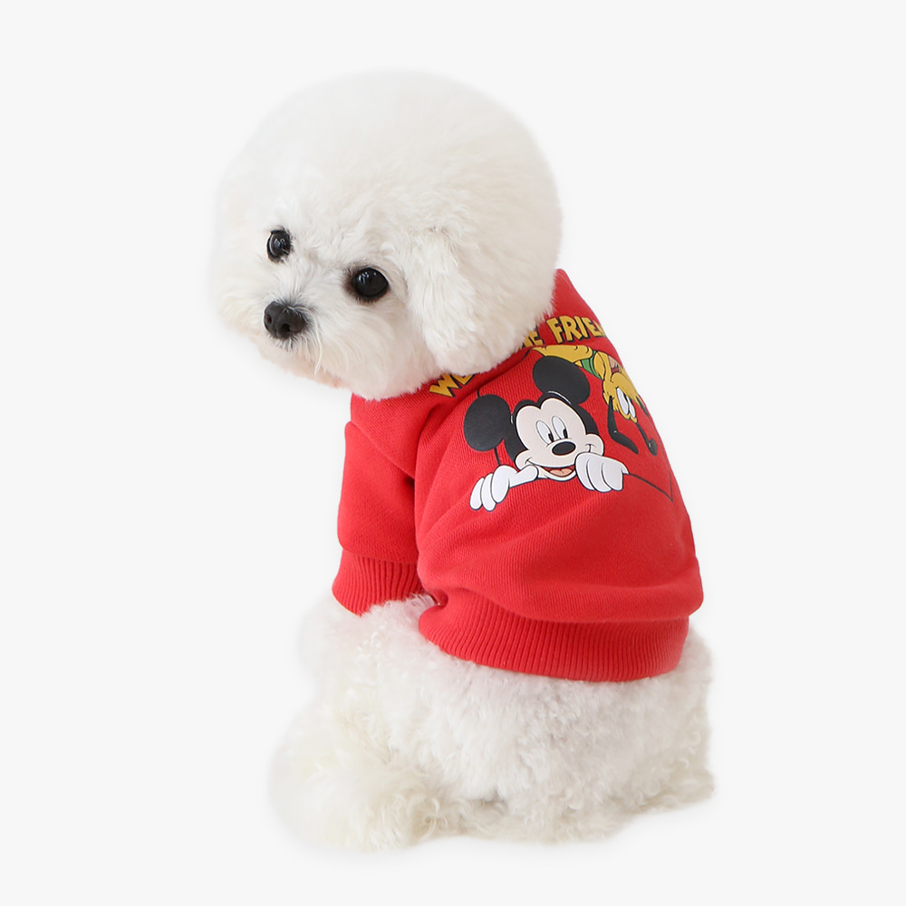 韓国で大人気『ITS DOG』　　　ディズニーPEEKABOOコットンTシャツ　レッド